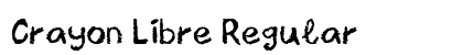 Crayon Libre Regular Font Crayon Libre Regular Font Preview