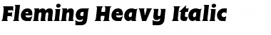 Fleming-Heavy Italic Font