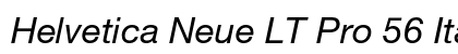 Helvetica Neue LT Pro 56 Italic font free download