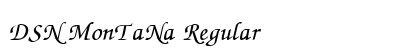 DSN MonTaNa Regular font free download