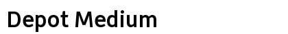 Depot Medium Font Preview