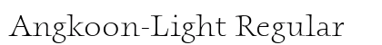 Angkoon-Light Regular preview Angkoon-Light Regular preview