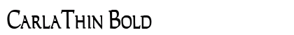 CarlaThin Bold Font Preview