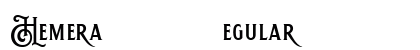Hemera II DEMO Regular Font Preview