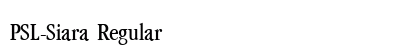 PSL-Siara Regular Font Preview