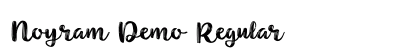 Noyram Demo Regular Font Preview