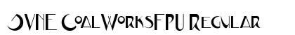 JVNE CoalWorksFPU Regular Font Preview