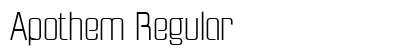 Apothem Regular Font Apothem Regular Font Preview