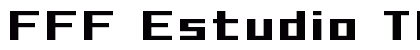 FFF Estudio Thin Bold Extended Regular Font Preview