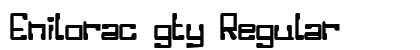 Enilorac gty Regular Font Preview