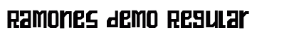 Ramones demo Regular Font Preview