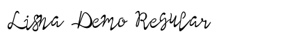 Lisna Demo Regular Font Preview