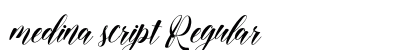 medina script Regular preview
