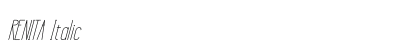 RENITA Italic preview