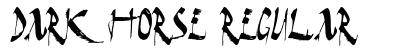 Dark Horse Regular Font Preview