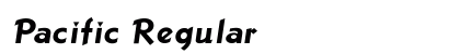 Pacific Regular Font Preview