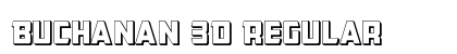 Buchanan 3D Regular Font Preview