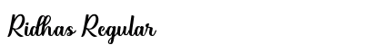 Ridhas Regular Font Preview