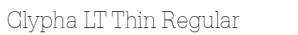 Glypha LT Thin Regular font free download