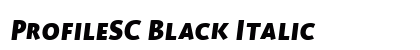 ProfileSC Black Italic preview ProfileSC Black Italic preview