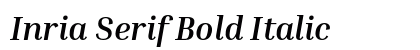 Inria Serif Bold Italic preview
