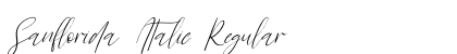 Sanflorida Italic Regular preview Sanflorida Italic Regular preview