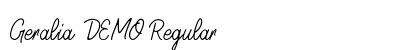Geralia DEMO Regular preview Geralia DEMO Regular preview