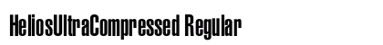 HeliosUltraCompressed Regular Font Preview