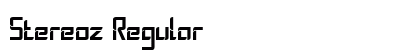 Stereoz Regular Font Preview
