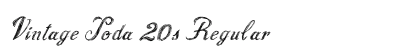 Vintage Soda 20s Regular Font Preview