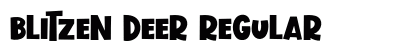 Blitzen Deer Regular Font Preview