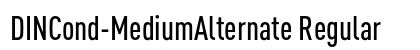 DINCond-MediumAlternate Regular font free download