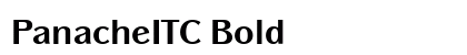 PanacheITC Bold Font Preview