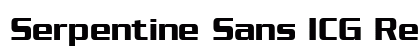 Serpentine Sans ICG Regular font free download