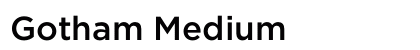 Gotham Medium font free download