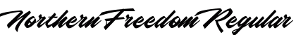 Northern Freedom Regular Font Preview
