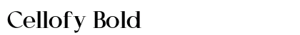 Cellofy Bold preview Cellofy Bold preview