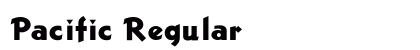 Pacific Regular Font Preview