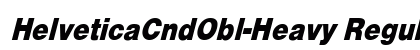 HelveticaCndObl-Heavy Regular font free download