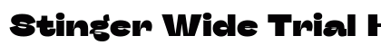 Stinger Wide Trial Heavy Font Stinger Wide Trial Heavy Font Preview
