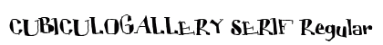 CUBICULOGALLERY SERIF Regular preview