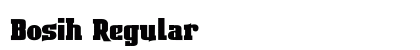 Bosih Regular Font Preview