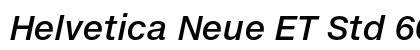 Helvetica Neue ET Std 66 Medium Italic preview Helvetica Neue ET Std 66 Medium Italic preview