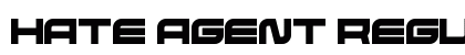 Hate Agent Regular Font Preview