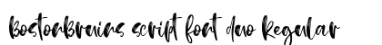 BostonBruins script font duo Regular preview BostonBruins script font duo Regular preview