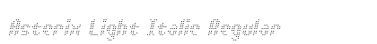 Asterix Light Italic Regular Font Preview