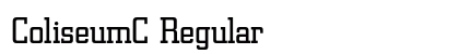 ColiseumC Regular Font Preview