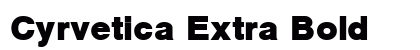 Cyrvetica Extra Bold Font Preview Cyrvetica Extra Bold Font Preview