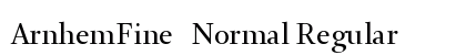 ArnhemFine-Normal Regular font free download