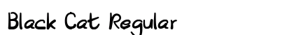 Black Cat Regular Font Preview